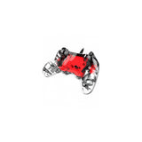 Nacon PS4OFCPADCLRED Compact Controller PS4 Ufficiale Sony PlayStation, Crystal Rosso