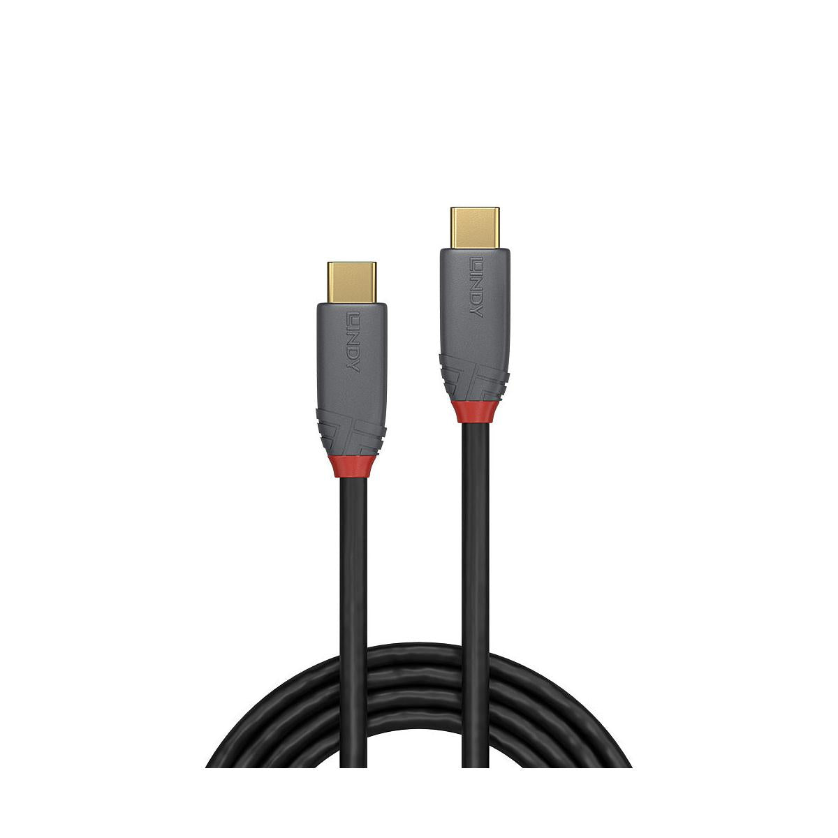 Lindy 36901 cavo USB 1 m USB C Nero, Grigio