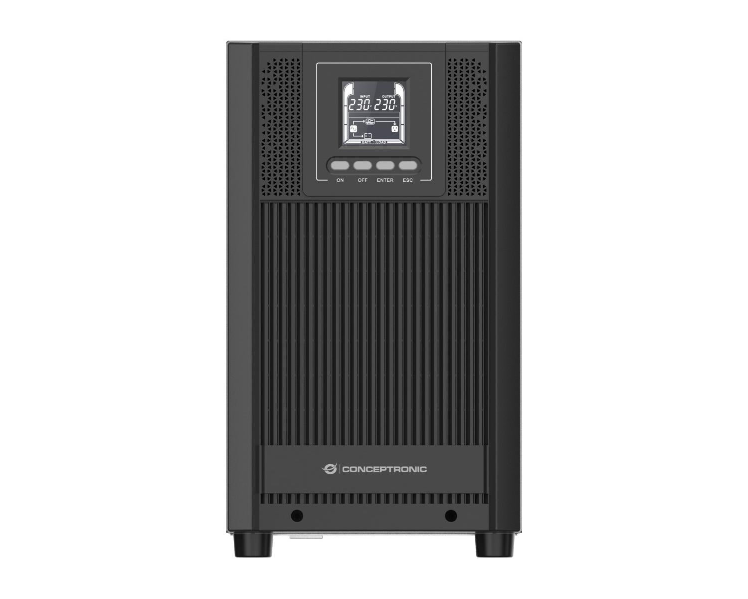 Conceptronic ZEUS52E3K gruppo di continuità UPS Doppia conversione online 3 kVA 2700 W 5 presa e AC