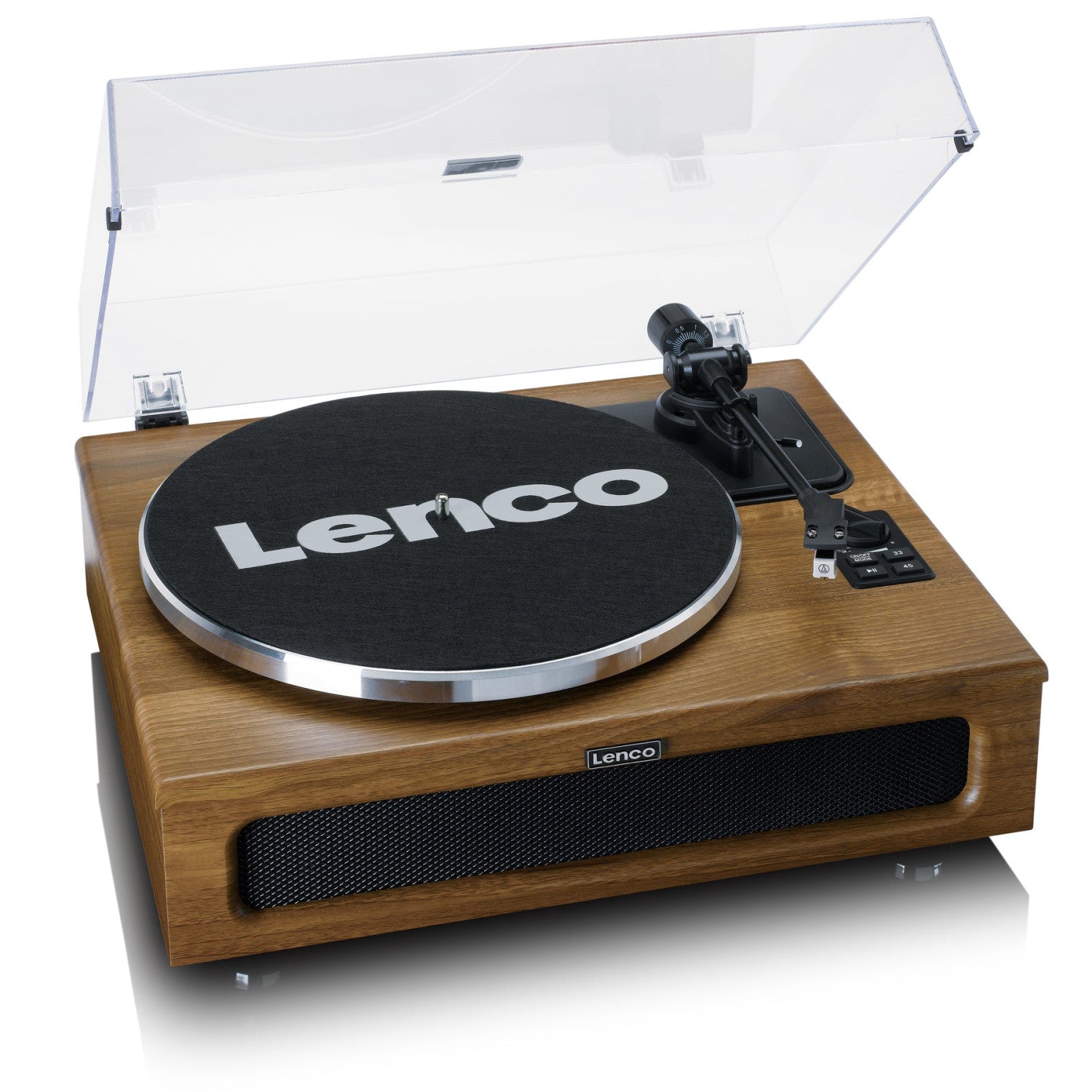 LENCO LS-410WA Giradischi Record Player with 4 built-in speakers - Wood