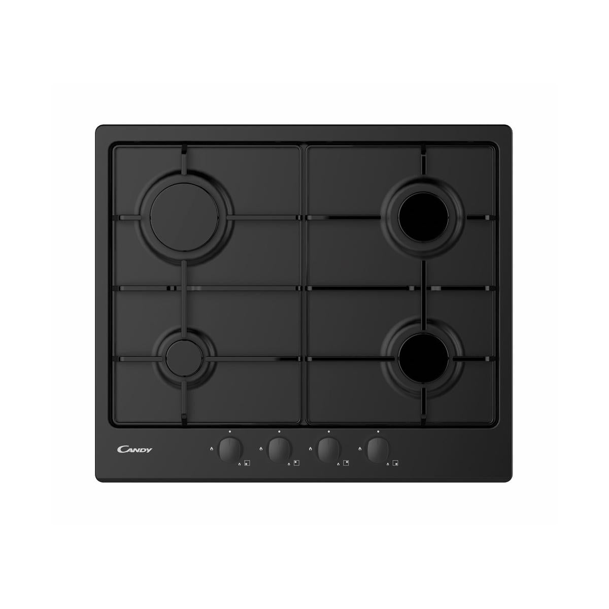 Candy Idea CHW6BRBB Piano Cottura da Incasso Gas 4 Fornelli Nero