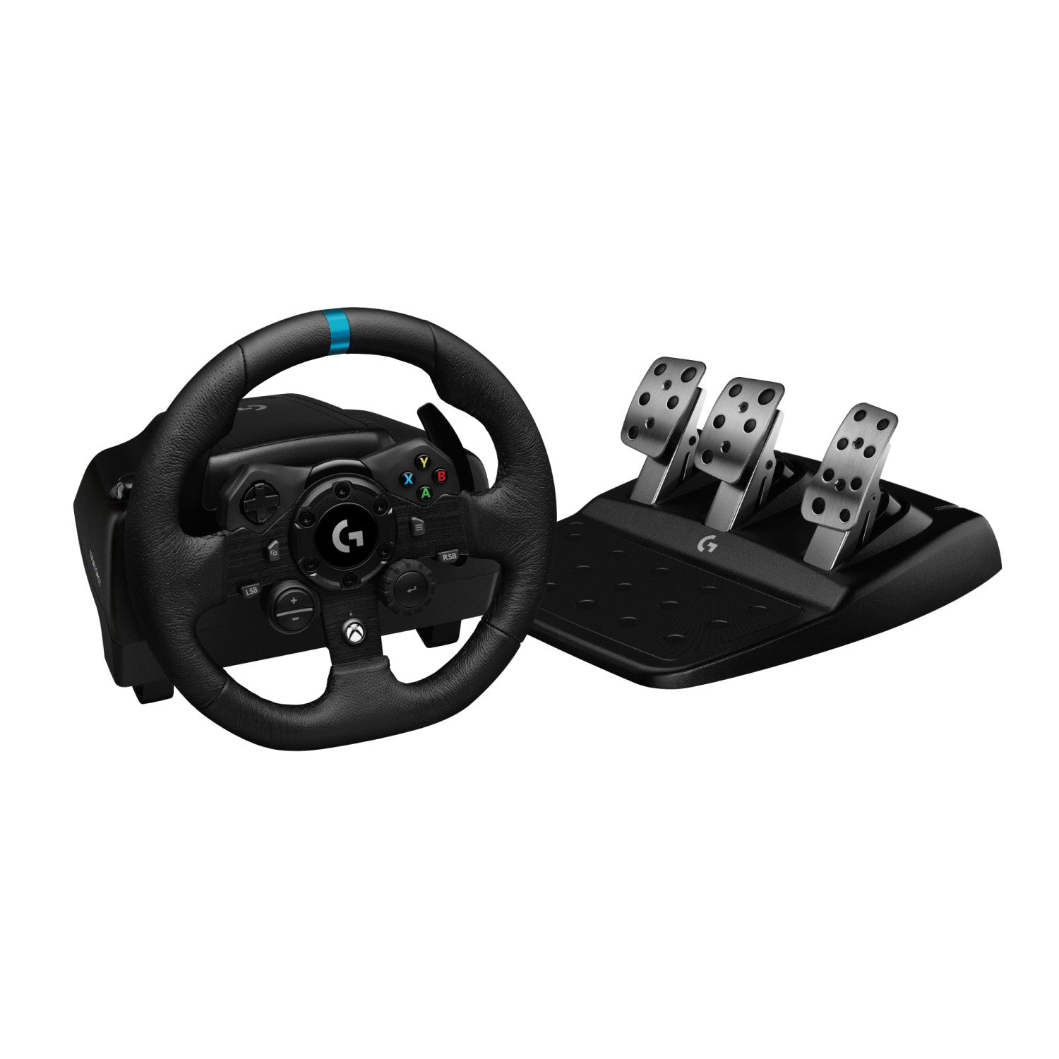 Logitech G923 Sterzo con Pedali Analogico Digitale USB 2.0 per PC Xbox One / Series S X Nero