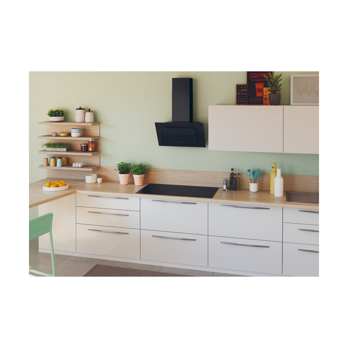 Candy CIFS954MCTT Nero Da incasso 90 cm Piano cottura a induzione 5 Fornelli