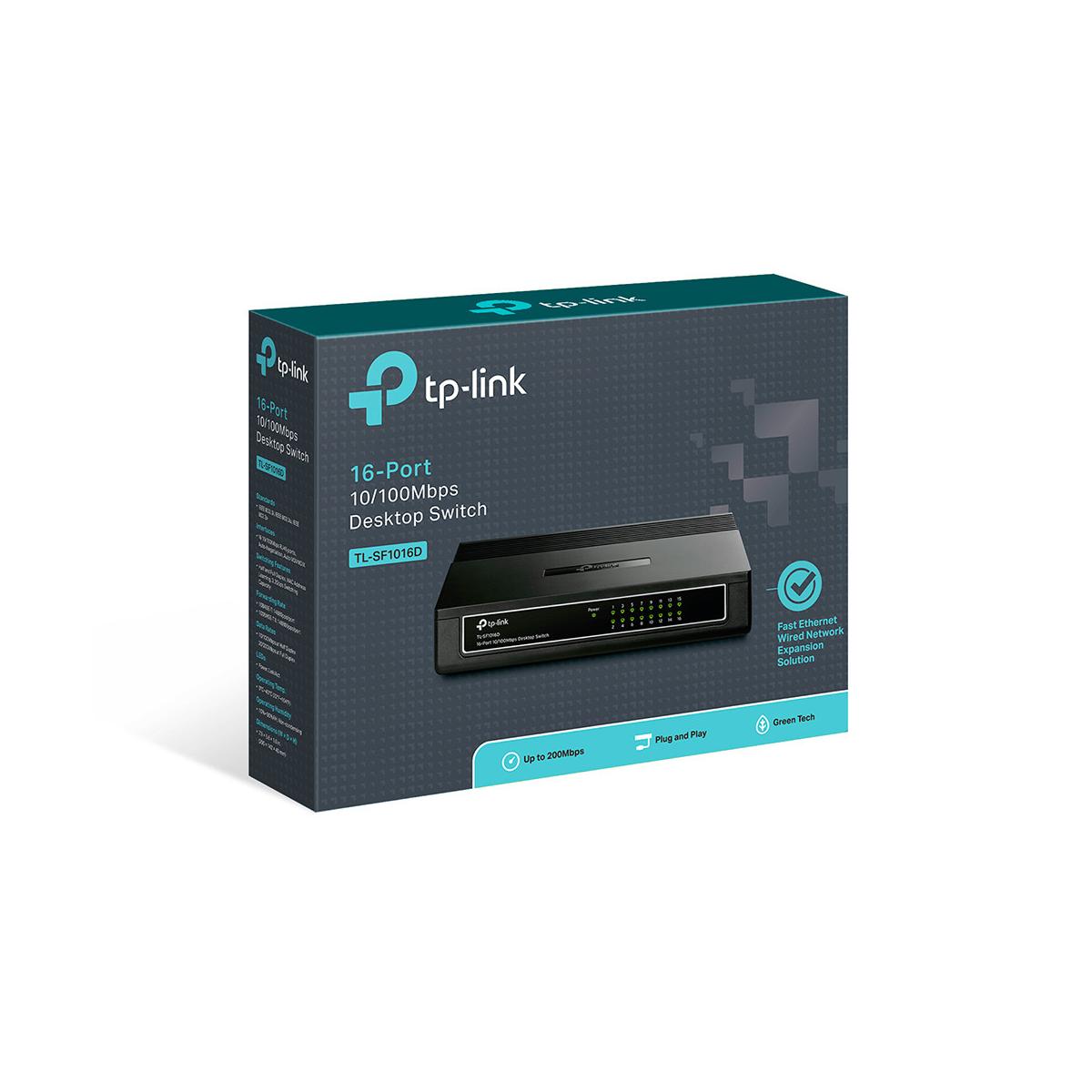 TP-Link TL-SF1016D Non gestito Fast Ethernet (10/100) Bianco