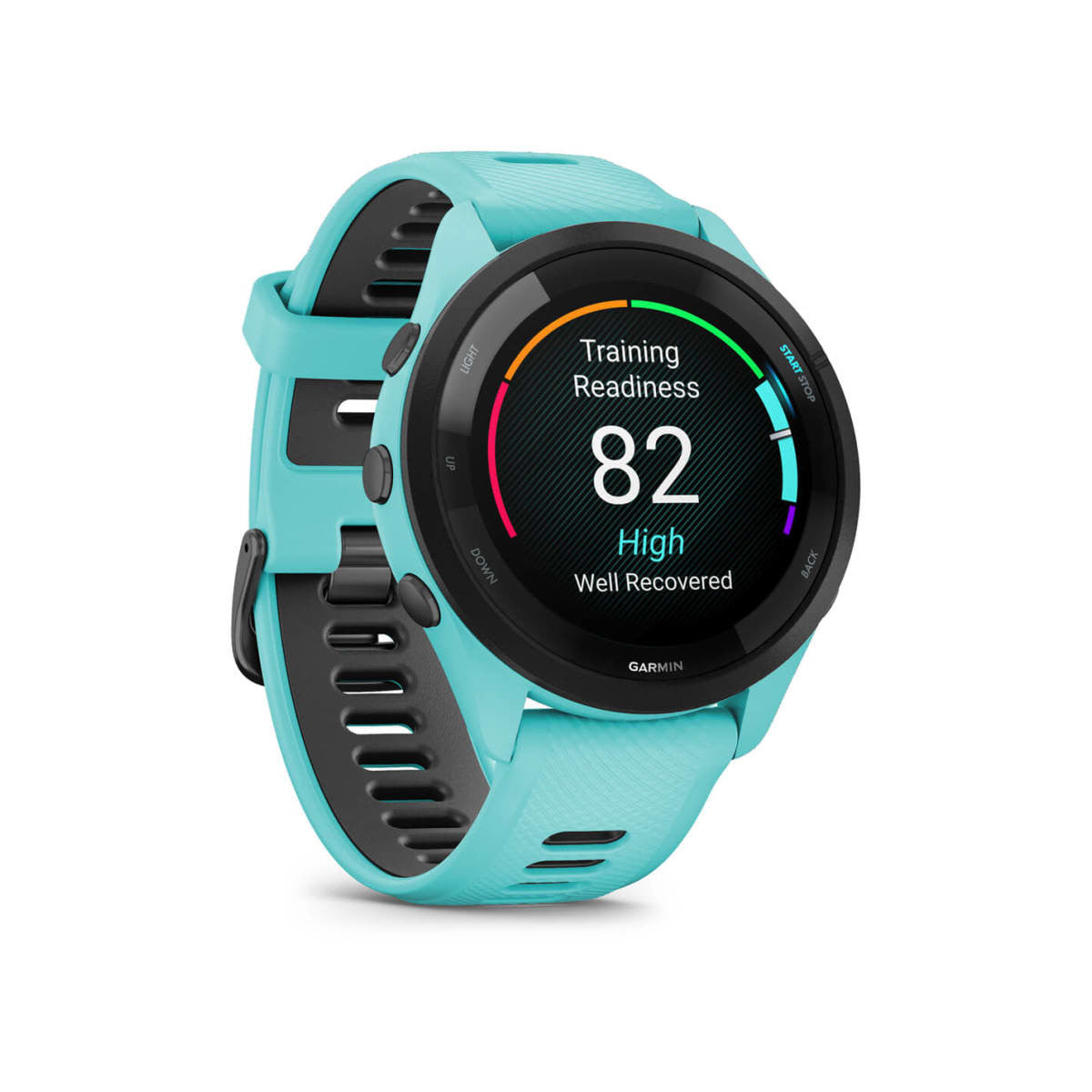 Garmin Forerunner 265 3,3 cm (1.3 pollici) AMOLED 46 mm Digitale 416 x 416 Pixel Touch screen Nero, Blu Wi-Fi GPS (satellitare)