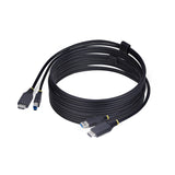StarTech.com Cavo KVM HDMI e USB 5Gbps da 3m, Cavo Combinato HDMI 2.0 4K 60Hz e USB-A 3.0 per Switch KVM