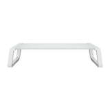 Trust 25351 Supporti a parete per TV Scrivania Trasparente, Bianco