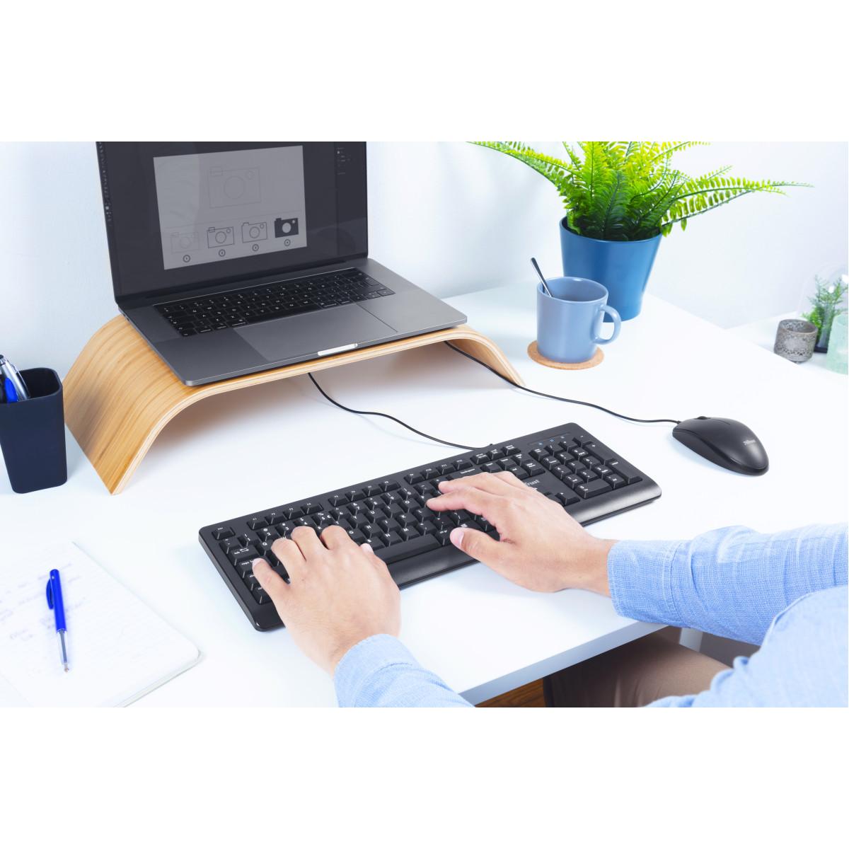 Trust 23971 tastiera Mouse incluso USB QWERTY Italiano Nero