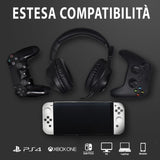 Spyco Słuchawki Gamingowe Impulse HE-121 Przetwornik 50 Mm Mikrofon Dookólny Logo RGB Kompatybilne PC Mac Xbox One PS4 Nintendo Switch Czarne