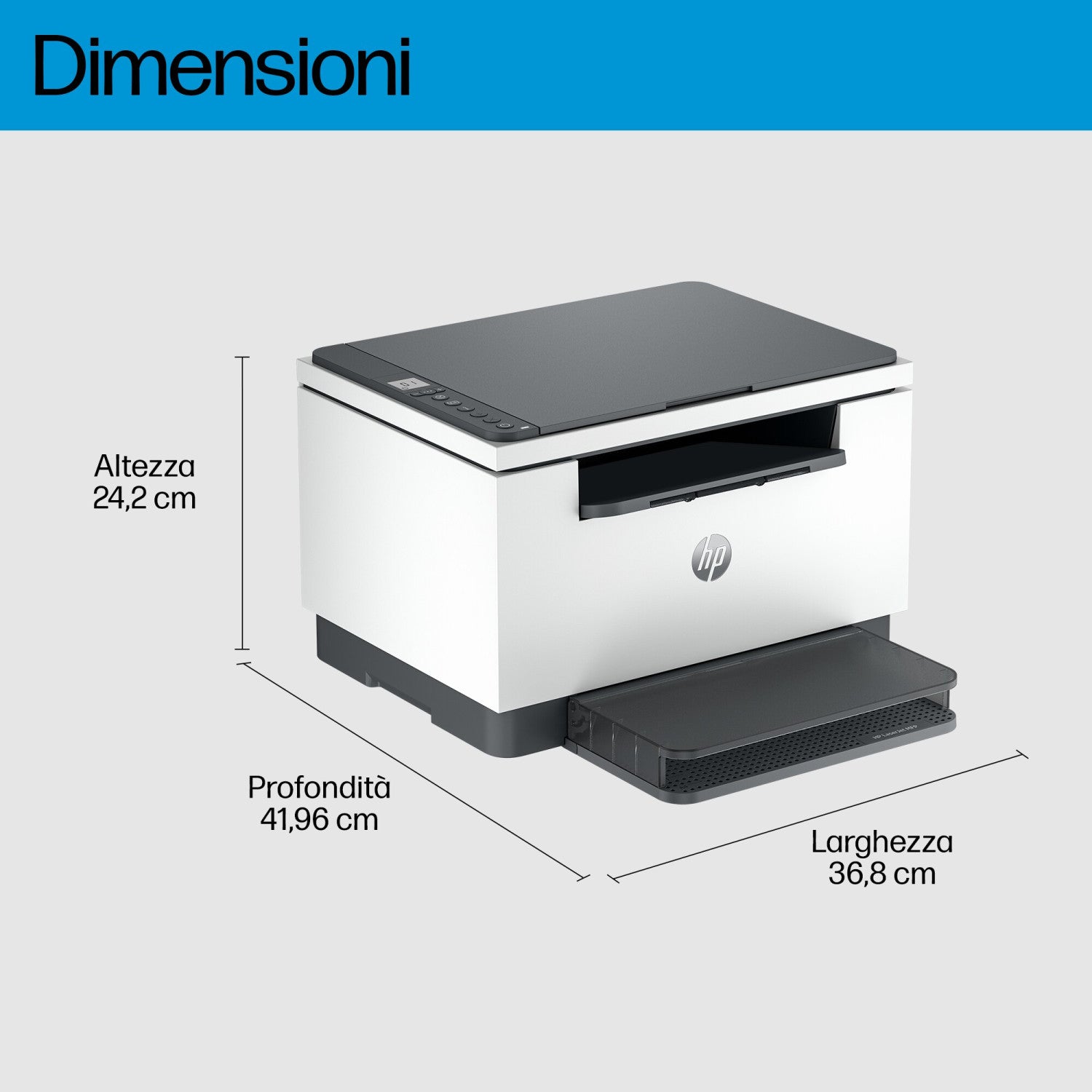 HP LaserJet Stampante multifunzione M234d Grigio