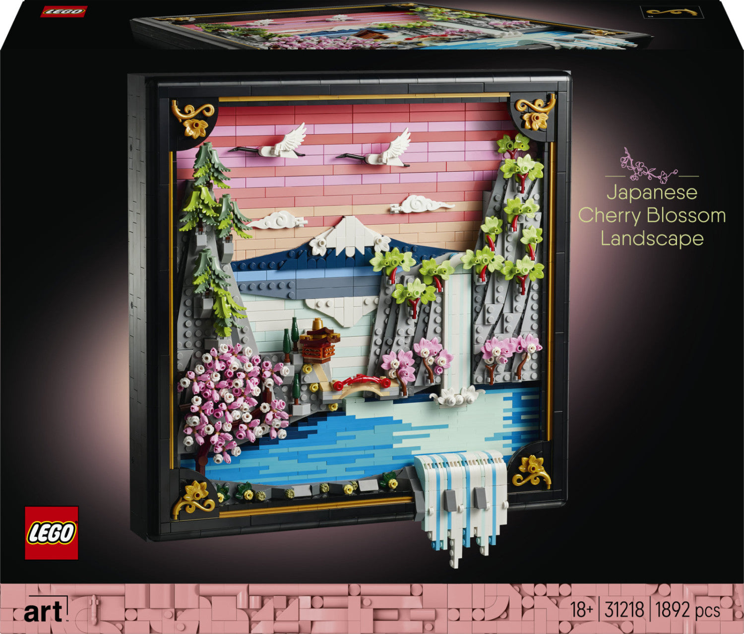 LEGO Art Paesaggio Giapponese con Ciliegi Fioriti 31218 Set da Costruzione per Adulti 1892 Pezzi
