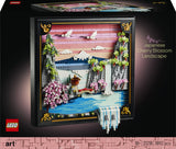 LEGO Art Paesaggio Giapponese con Ciliegi Fioriti 31218 Set da Costruzione per Adulti 1892 Pezzi
