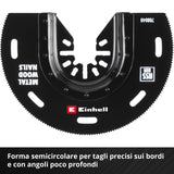 Einhell Lama Da Taglio A Tuffo Bimetallo Per Metallo E Legno Ø 88 Mm - Finitura PTFE, Cambio Rapido, Compatibile Con Multiutensili