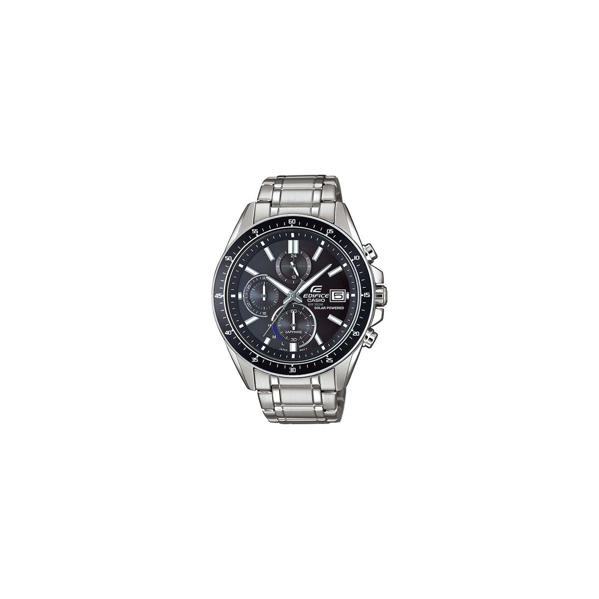 Casio EFS S510D 1AVUEF Orologio da polso Unisex Solare resistente Nero Argento