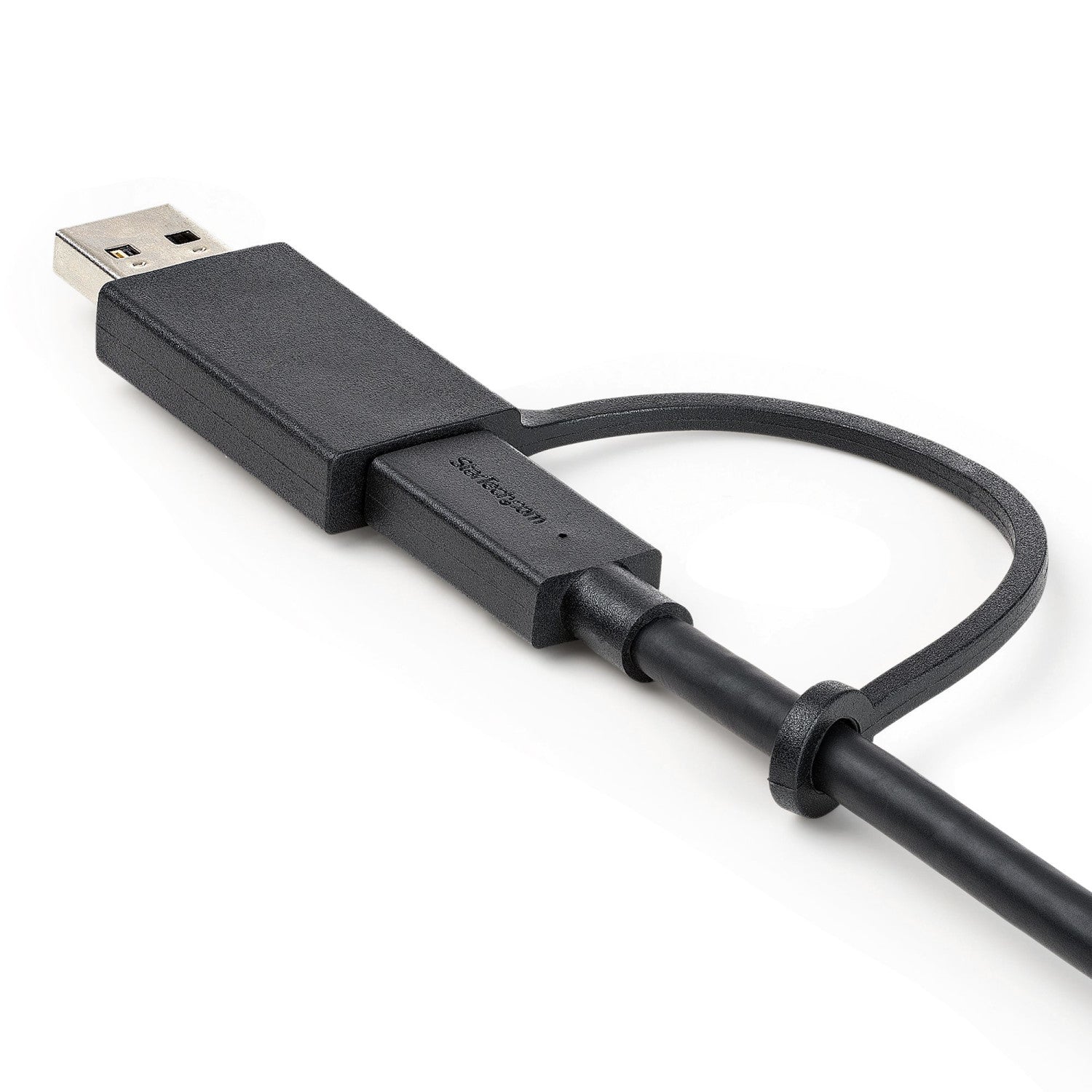 StarTech.com Cavo USB-C da 1 m con adattatore Dongle USB-A - Cavo ibrido 2-in-1 USB tipo C con USB-A - Da USB-C a USB-C (10Gbps/100W PD), da USB-A a USB-C (5Gbps) - Ideale per docking station ibride