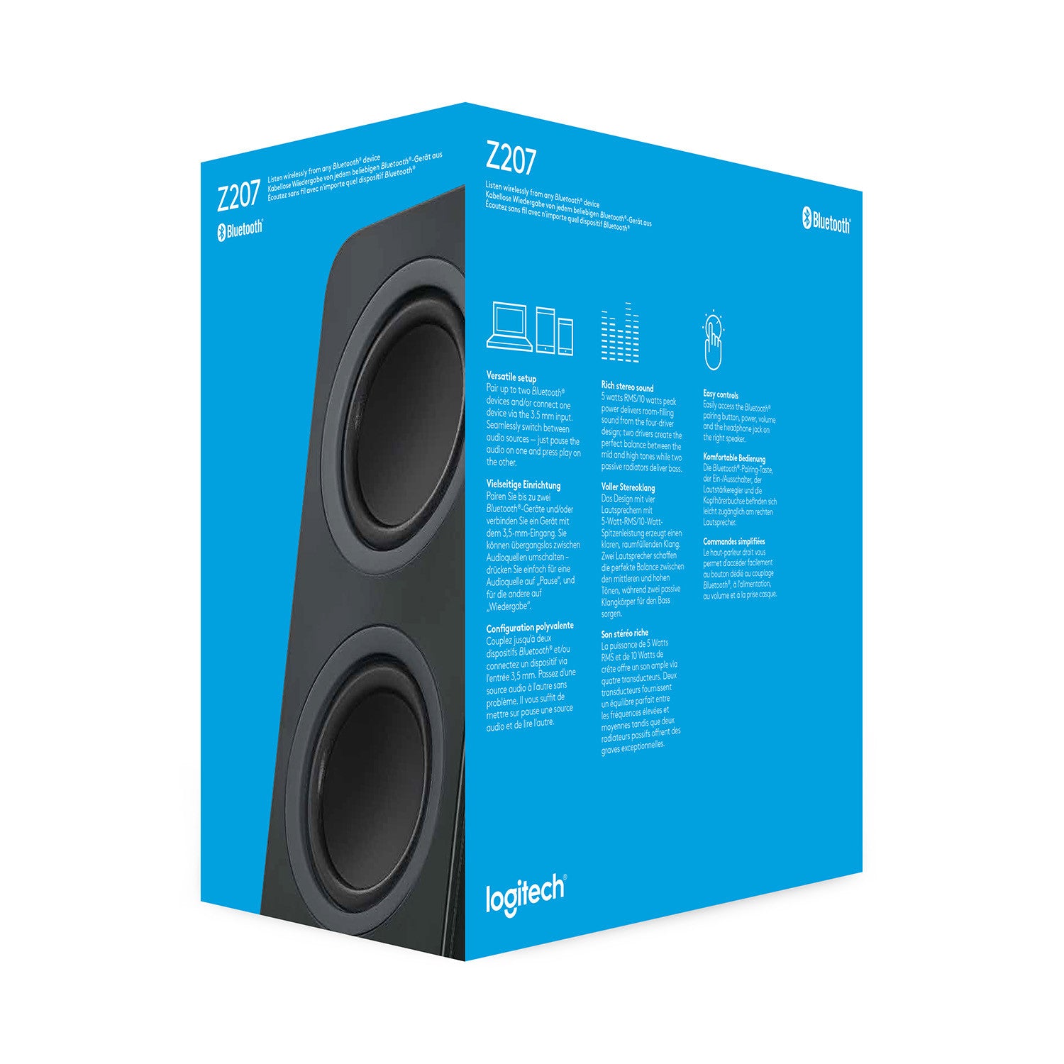 Logitech Z207 Casse Bluetooth Altoparlanti con Cavo e Senza Cavo 5 W Nero