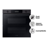 Samsung NV7B4540VBB Forno ad Incasso Dualck Flex Vapore 76 L Classe A Nero
