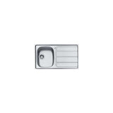 Foster Lavello da Incasso 1179562 1 Vasca Gocciolatoio a Destra Acciaio Inox 80x50 cm