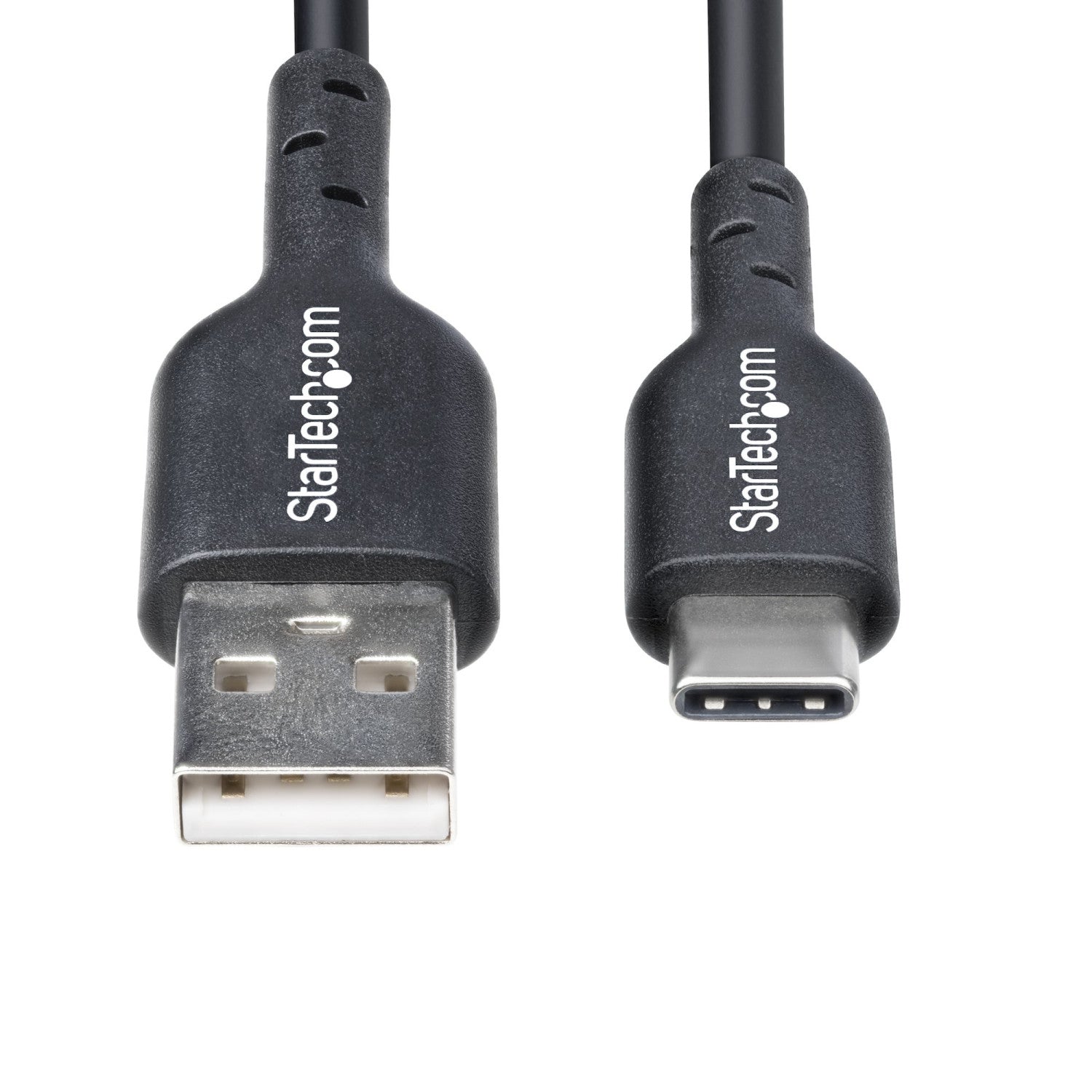 StarTech.com Cavo di Ricarica da USB-A a USB-C da 1m, carica e sincronizzazione, 3A, USB 2.0, rivestimento in TPE - Cavo di Ricarica USB Nero