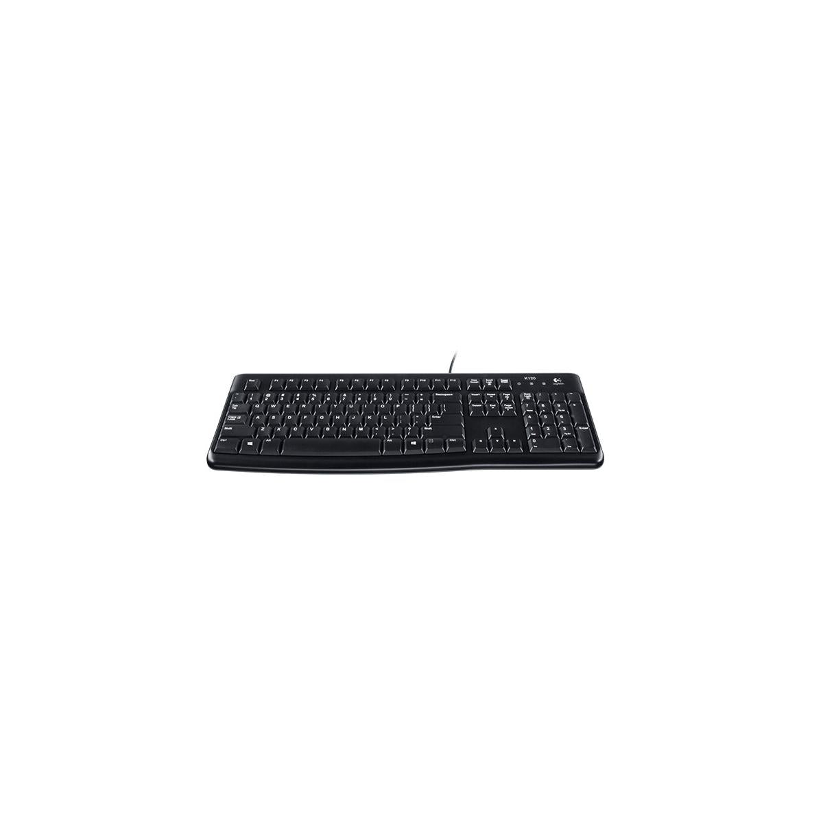 Logitech MK120 Combo Tastiera e Mouse con Filo per Windows, Mouse Ottico Cablato, Tastiera di Dimensioni Standard, USB Plug-and-Play, Compatibile con PC, Laptop
