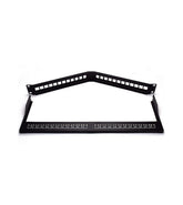 WP Europe Pannello 1U Angolare per 24 Porte RJ45 Cat.6 Nero 19