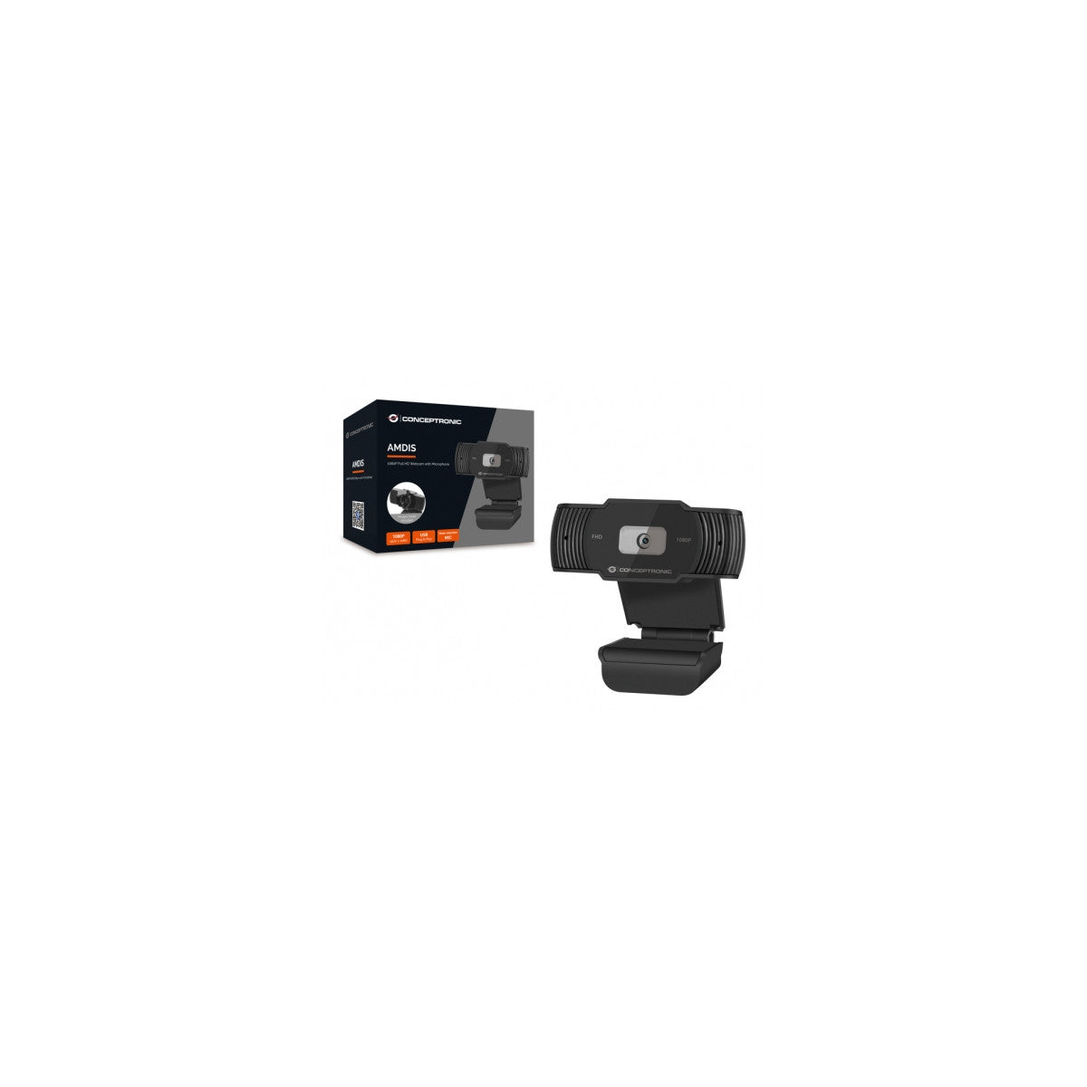 Conceptronic AMDIS04B webcam 1920 x 1080 Pixel USB 2.0 Nero