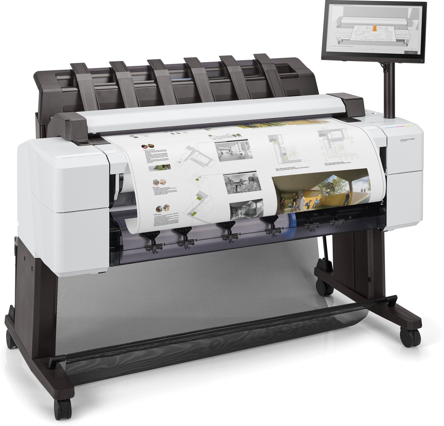 HP 3XB78A Stampante T2600 Grandi Formati Getto d'Inchiostro a Colori 2400x1200 DPI A0 841x1189 mm LAN Bianco Nero