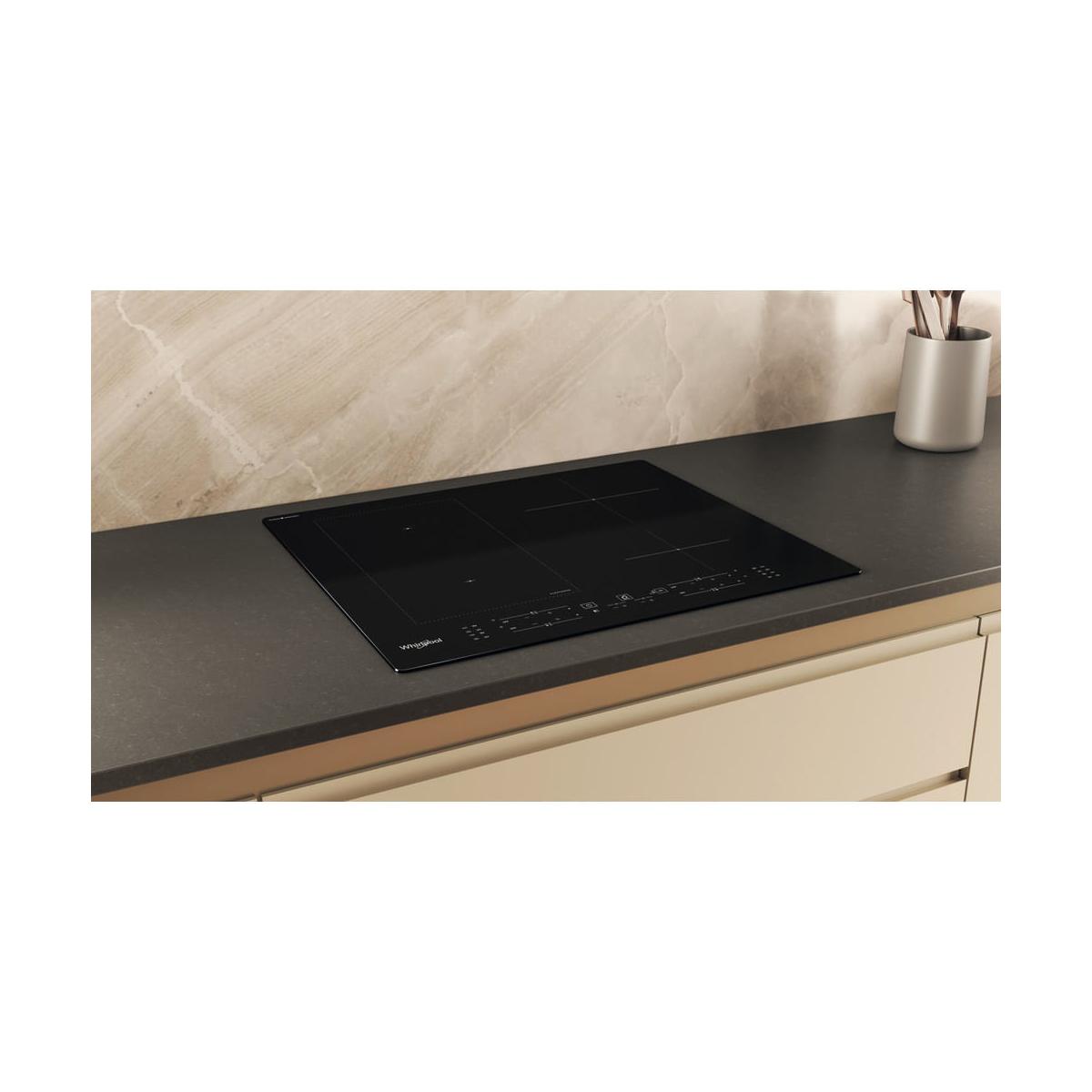 Whirlpool WL B4060 CPNE Piano Cottura a Induzione 4 Fornelli da Incasso 59 cm Nero
