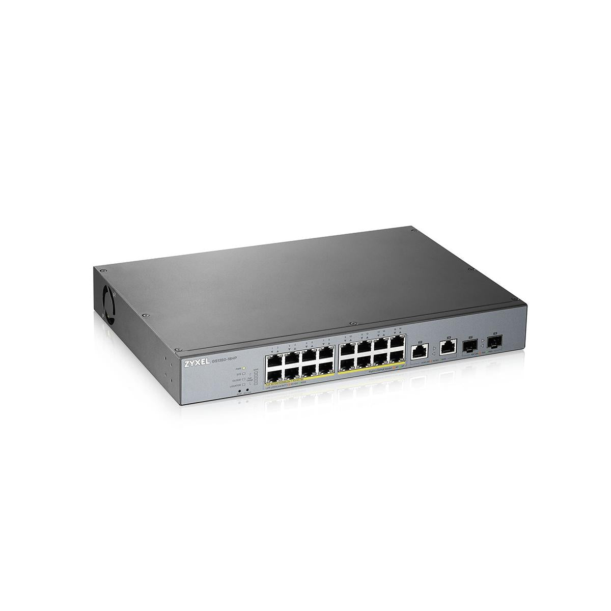 Zyxel GS1350-18HP-EU0101F switch di rete Gestito L2 Gigabit Ethernet (10/100/1000) Supporto Power over Ethernet (PoE) Grigio