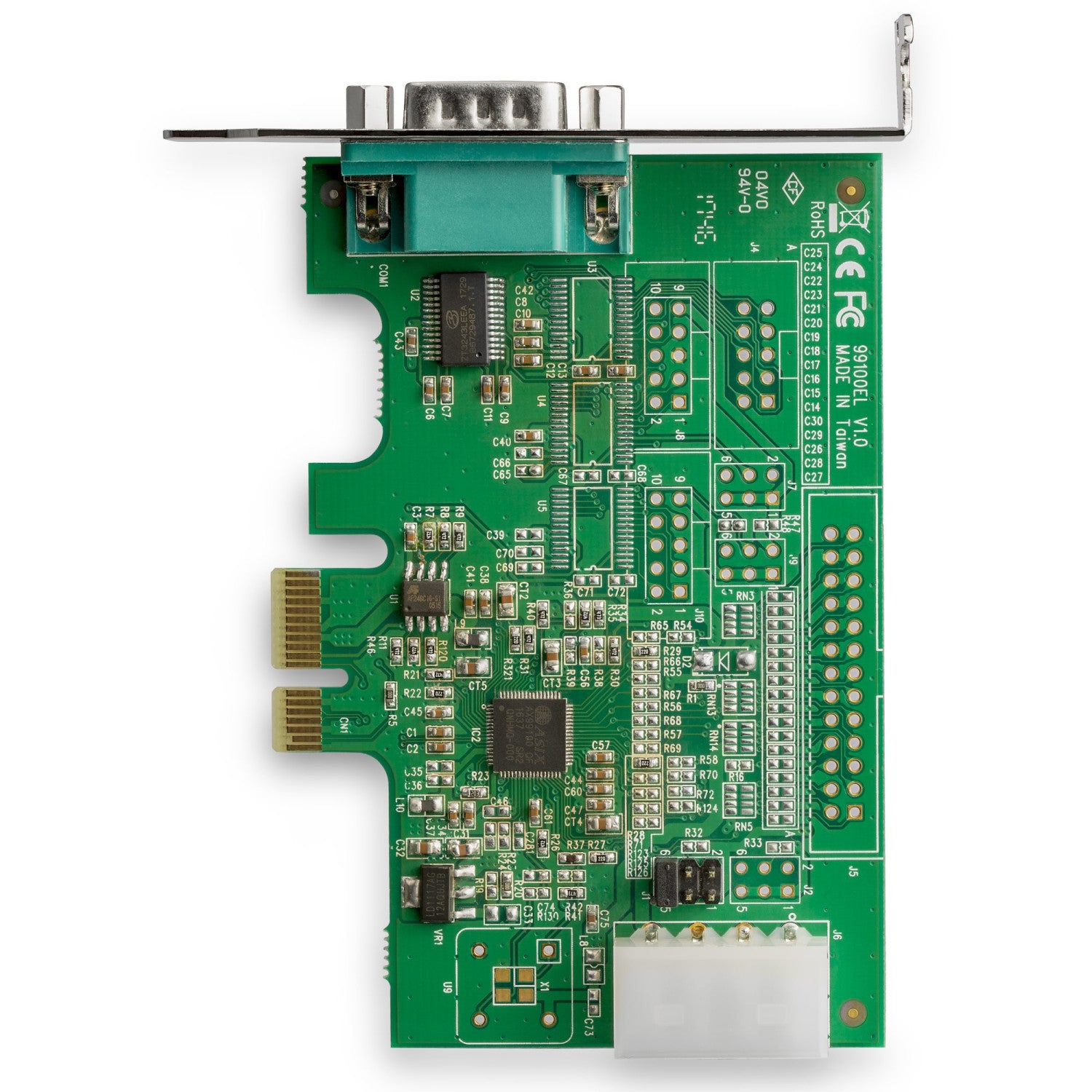StarTech.com Scheda Seriale PCI Express con 1 Porta - Controller PCIe RS232 - 16950 UART - Scheda Seriale di Espansione DB9 a Profilo Basso - Compatibile Windows e Linux
