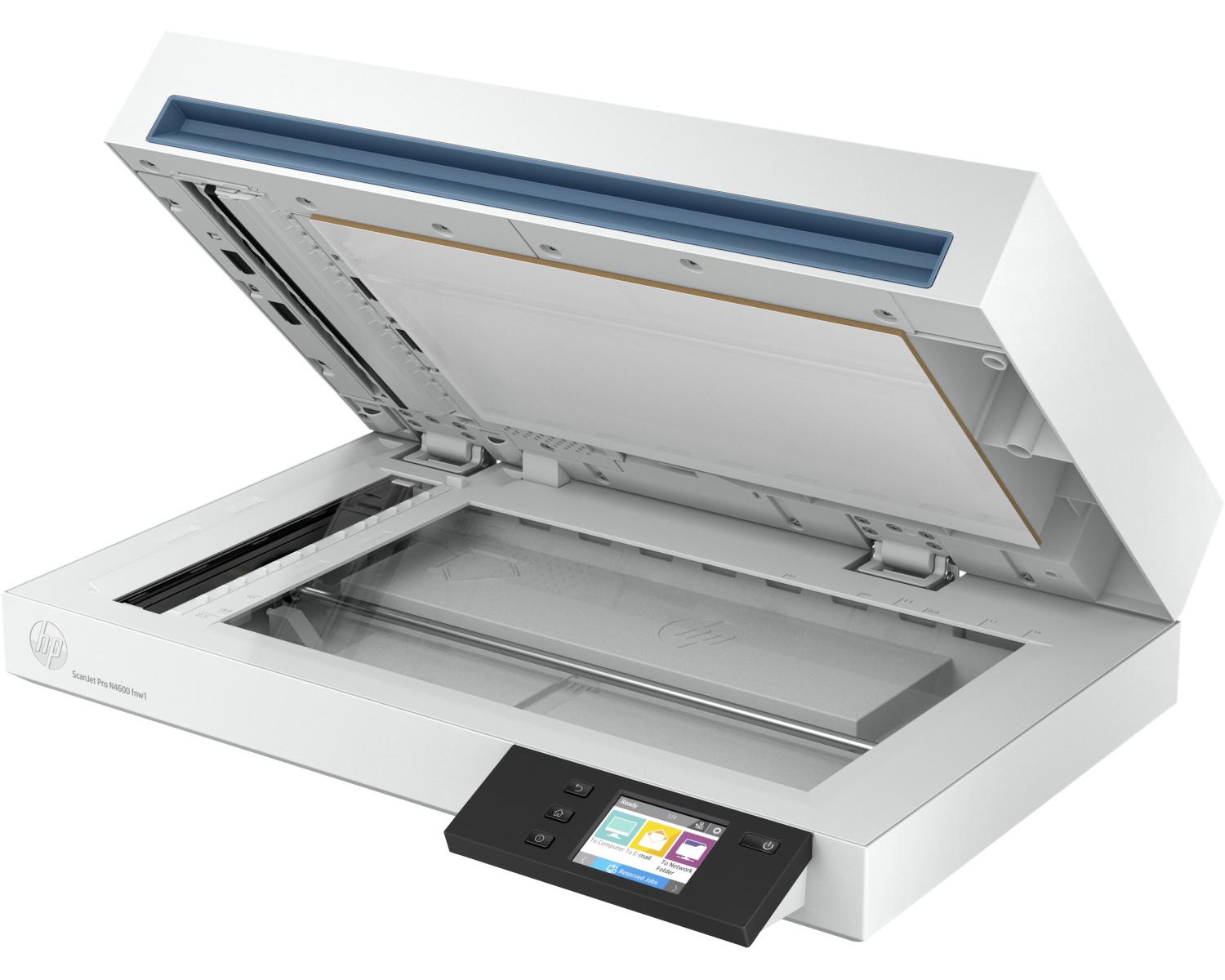 HP 20G07A Scanjet Pro N4600 fnw1 Scanner piano e ADF 1200x1200 DPI A5 Bianco