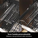 LG Lavastoviglie Libera Installazione DF375HWS Classe A 14 Coperti TrueSteam QuadWash 3 Cestelli Auto-Apertura Wi-Fi 43dB Bianco
