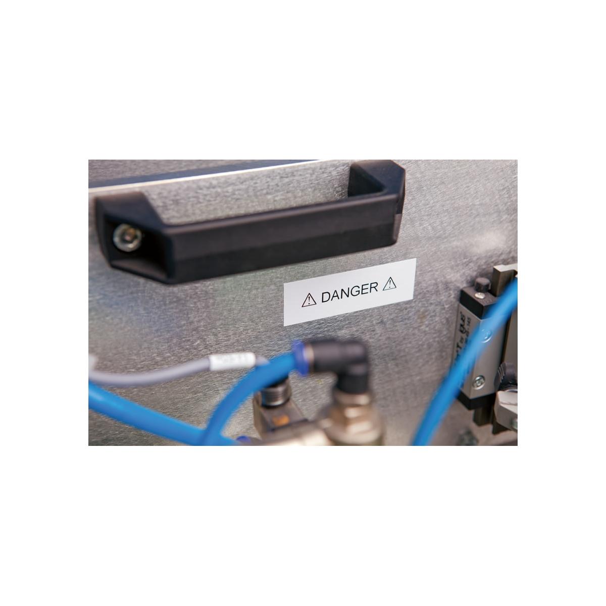 DYMO 1805435 nastro per etichettatrice Bianco su nero