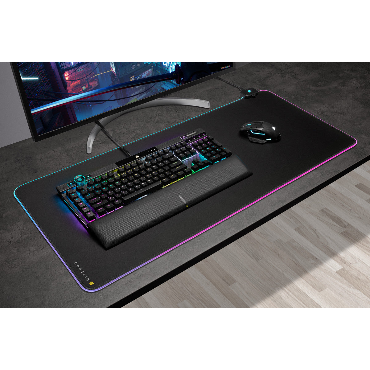 Corsair MM700 RGB Tappetino per Mouse per Gioco da Computer Nero