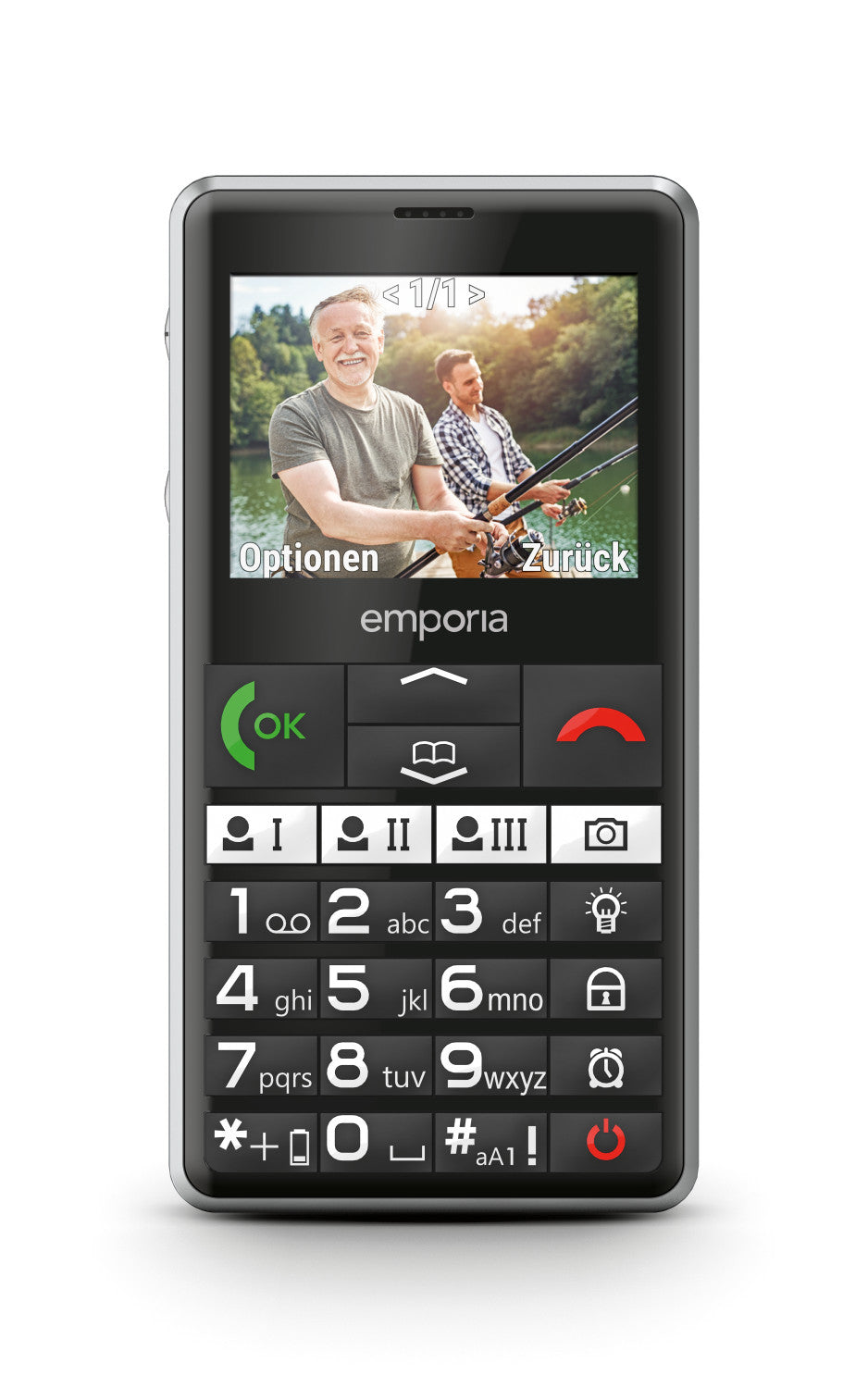Emporia emporiaPURE-LTE 5,87 cm (2.31 pollici) 107 g Nero Telefono per anziani