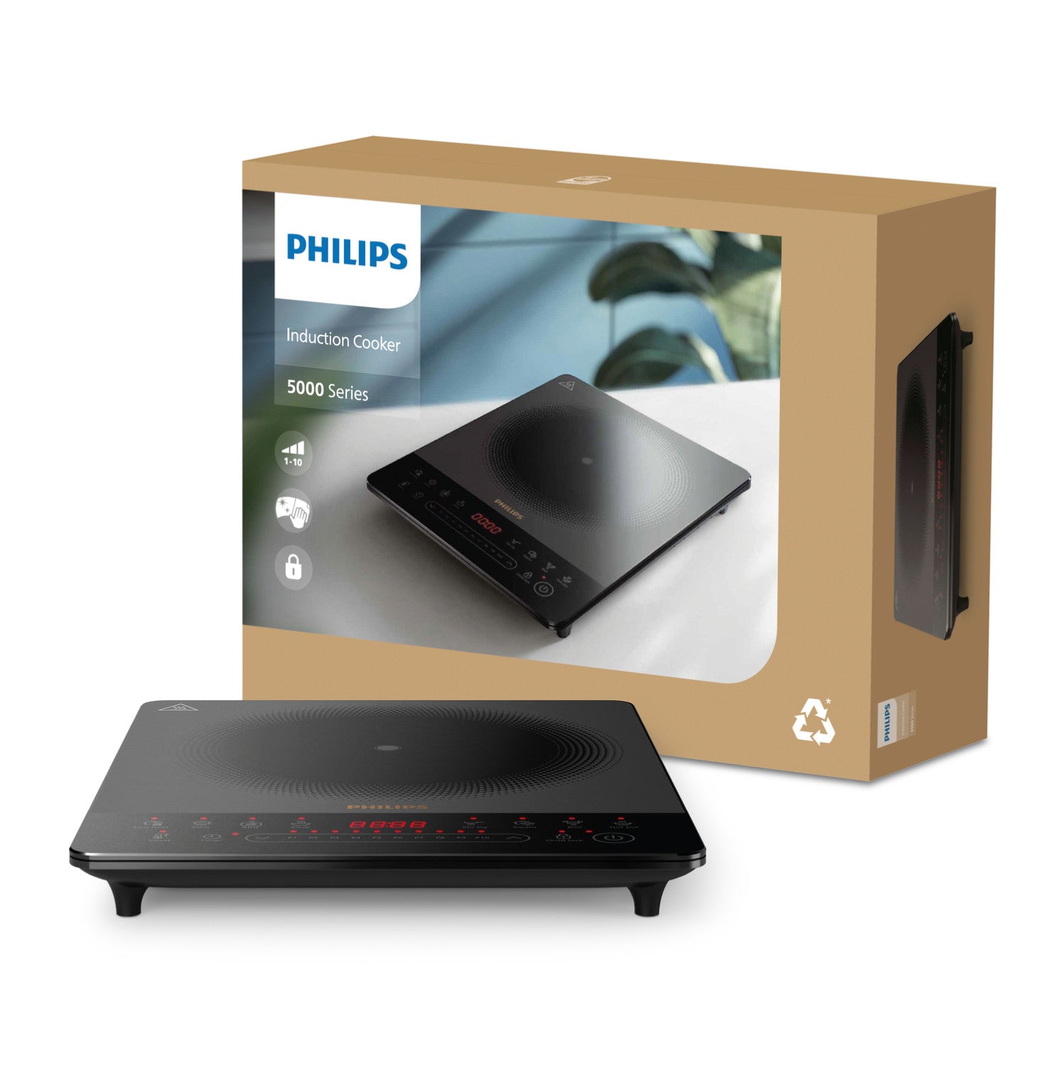 Philips Serie 5000 Piastra a induzione 10 Livelli