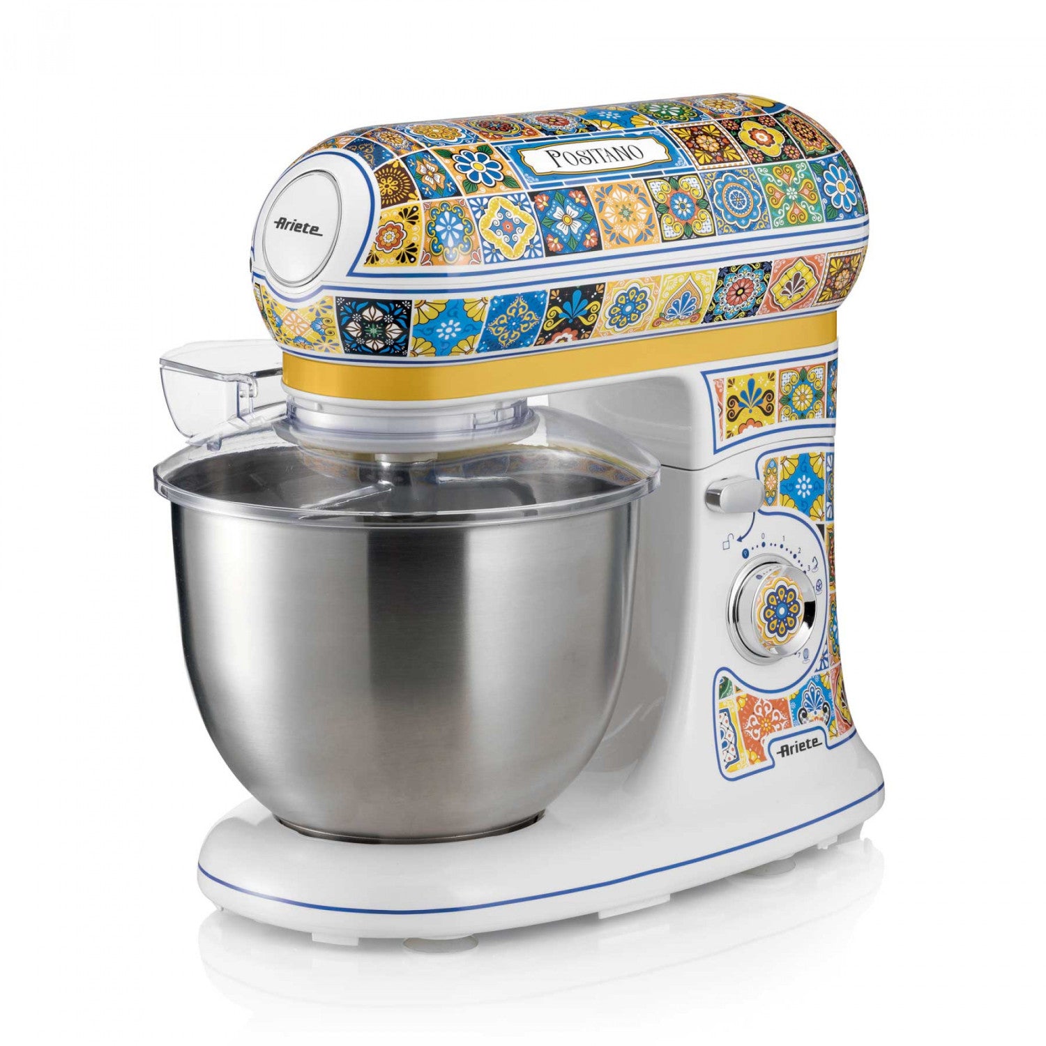 Ariete 1588 Impastatrice Positano Planetaria 7 velocità 2400 Watt 5.5 litri Tazza Acciaio Inox