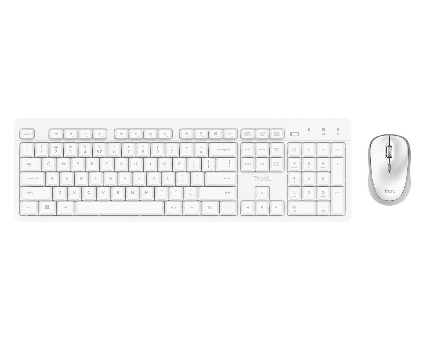 Trust Ody II tastiera Mouse incluso Casa/ufficio RF Wireless Italiano Bianco