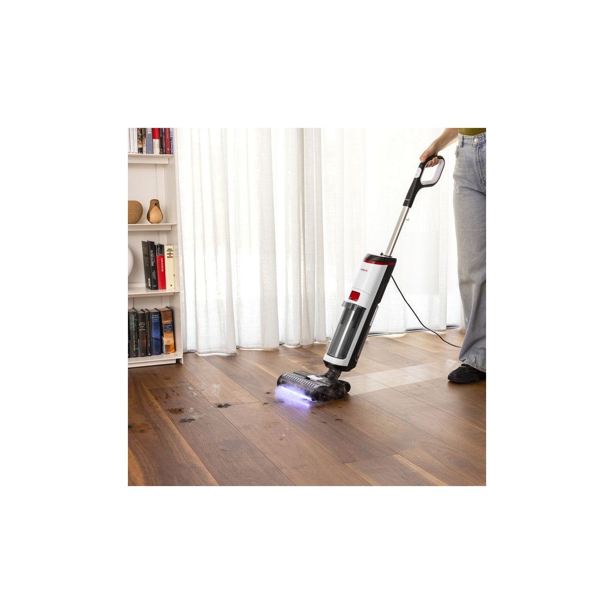 Polti WD10 Aspirapolvere a bastone 2 in 1 AC Secco e bagnato HEPA Senza sacchetto 750 W Nero, Bianco