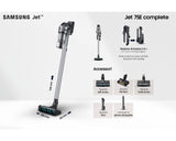 Samsung Aspirapolvere senza filo Jet 75E complete 200W VS20B75ACR5