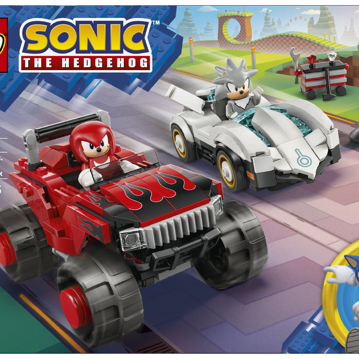 LEGO Sonic the Hedgehog Auto di Silver vs Monster Truck di Knuckles 77118 Set da Costruzione 378 Pezzi per Bambini 8
