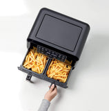 Friggitrice ad Aria Ariete 4624 Doppio Cestello 8 L 1700 W Nero, Argento