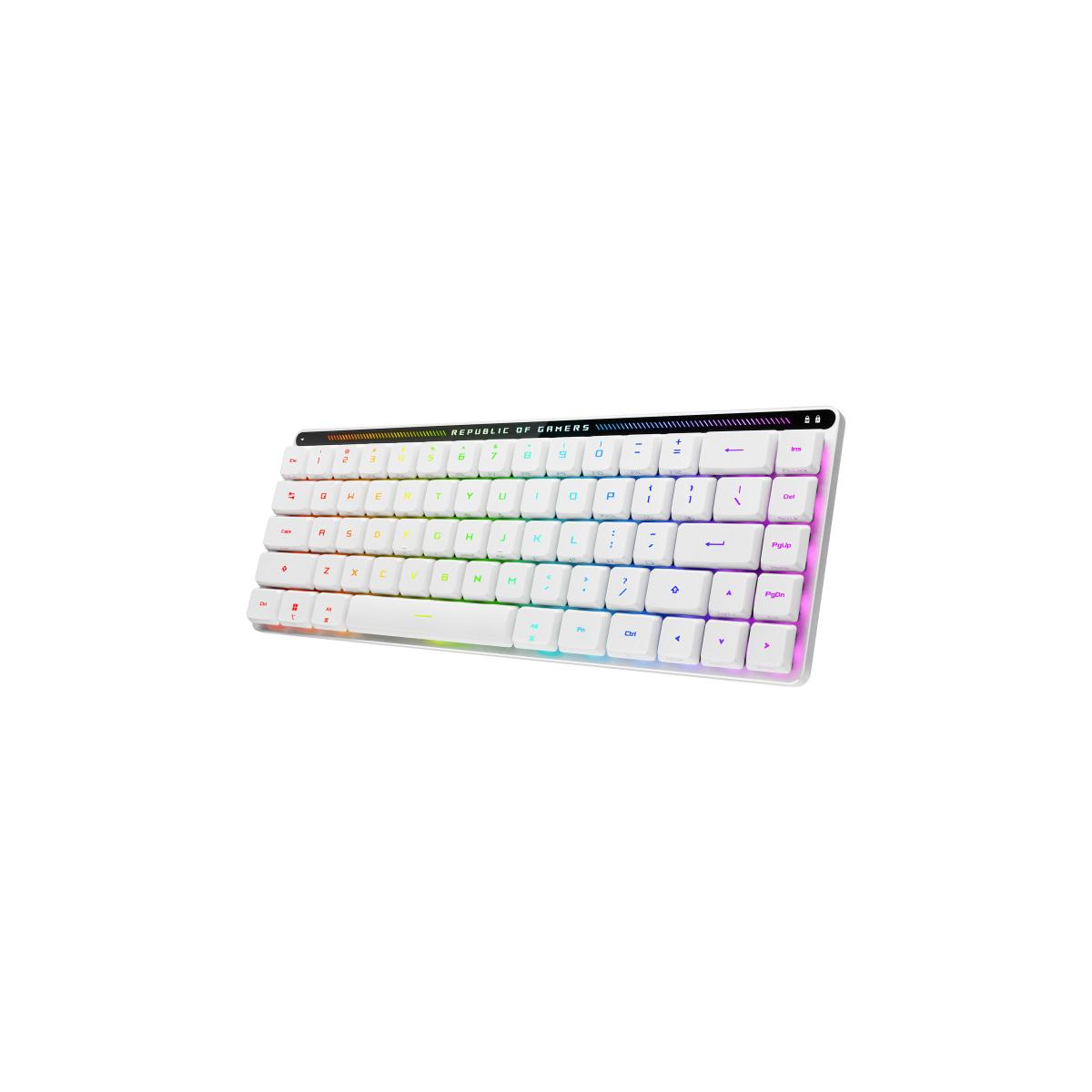 ASUS ROG Falchion RX Low Profile tastiera Mouse incluso Giocare USB RF Wireless Bluetooth Bianco