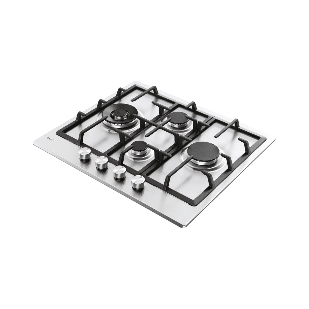 Candy Moderna CHG6D4WTX piano cottura Acciaio inox Da incasso 59.5 cm Gas 4 Fornelli