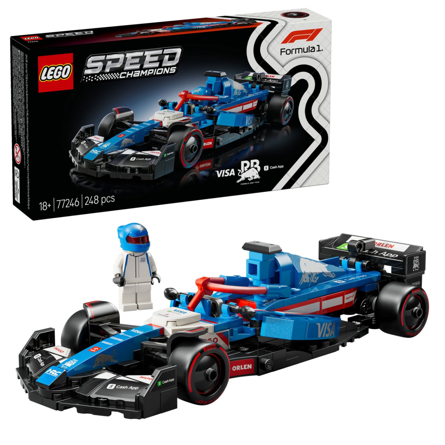 LEGO Speed Champions Set da costruzione F1 Visa Cash App RB VCARB 01 248 pezzi
