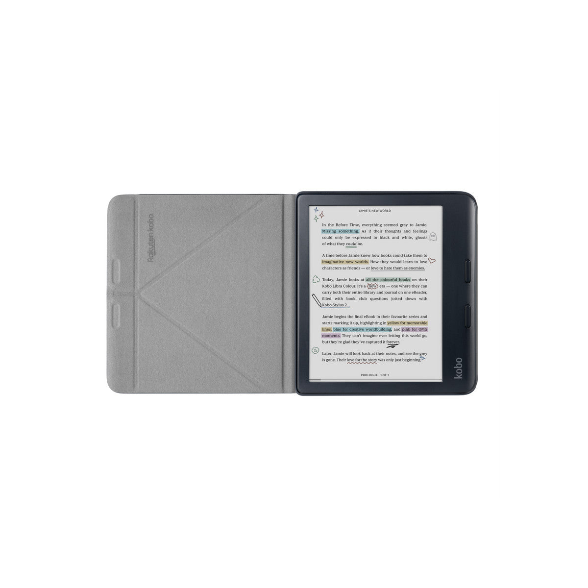 Rakuten Kobo SleepCover custodia per e-book reader 17,8 cm (7") Custodia a libro Nero