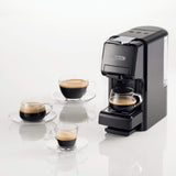 Ariete 1304/1 Macchina da caffè a cassetti, 1350W, Capacità serbatoio 0,7L, Pressione 19 bar, 2 tipologie di caffè, Capsule Nespresso e Dolcegusto , Cialde e Polvere, Nero