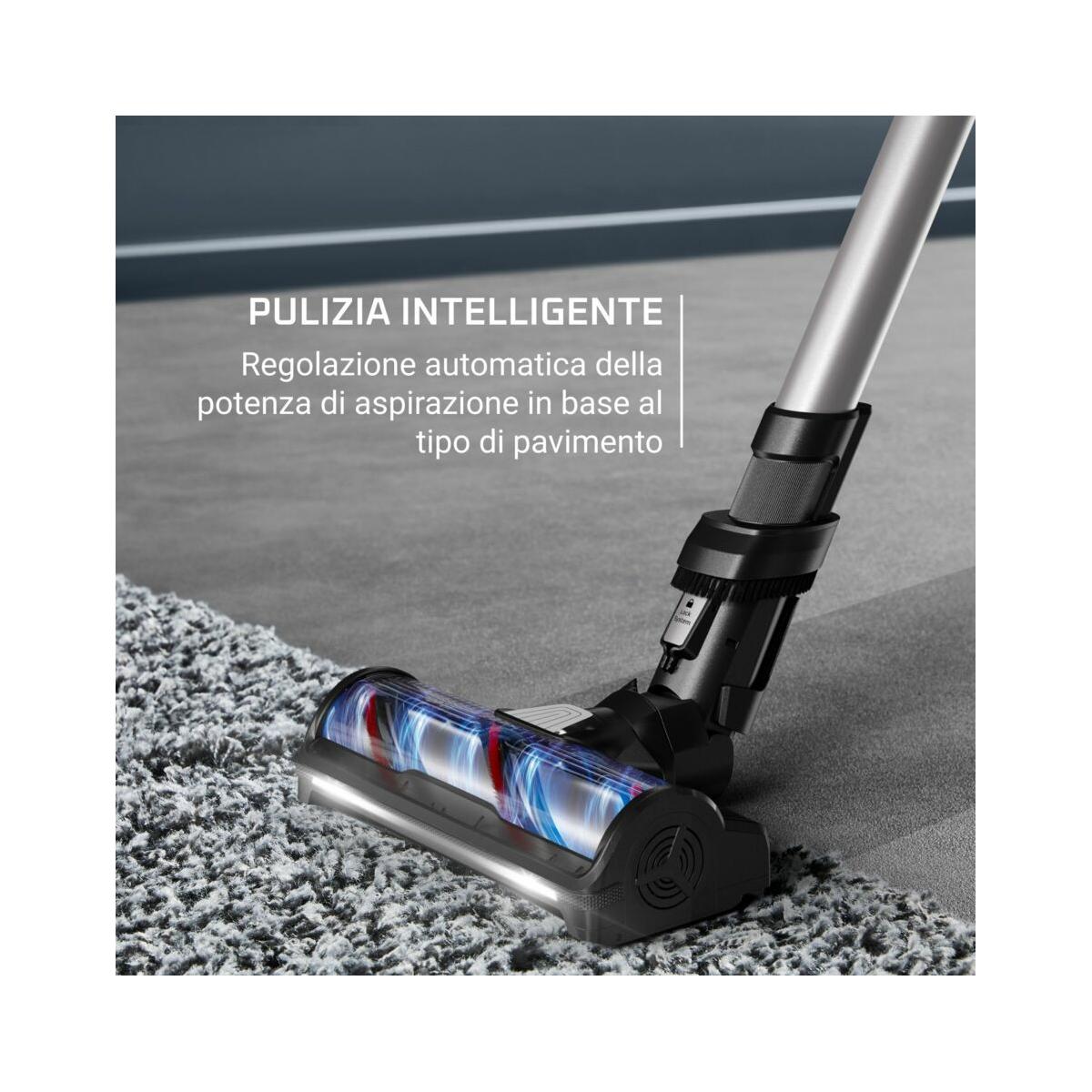 Rowenta RH9A32 Aspirapolvere a bastone 2 in 1 Batteria Secco Senza sacchetto Alluminio Verde