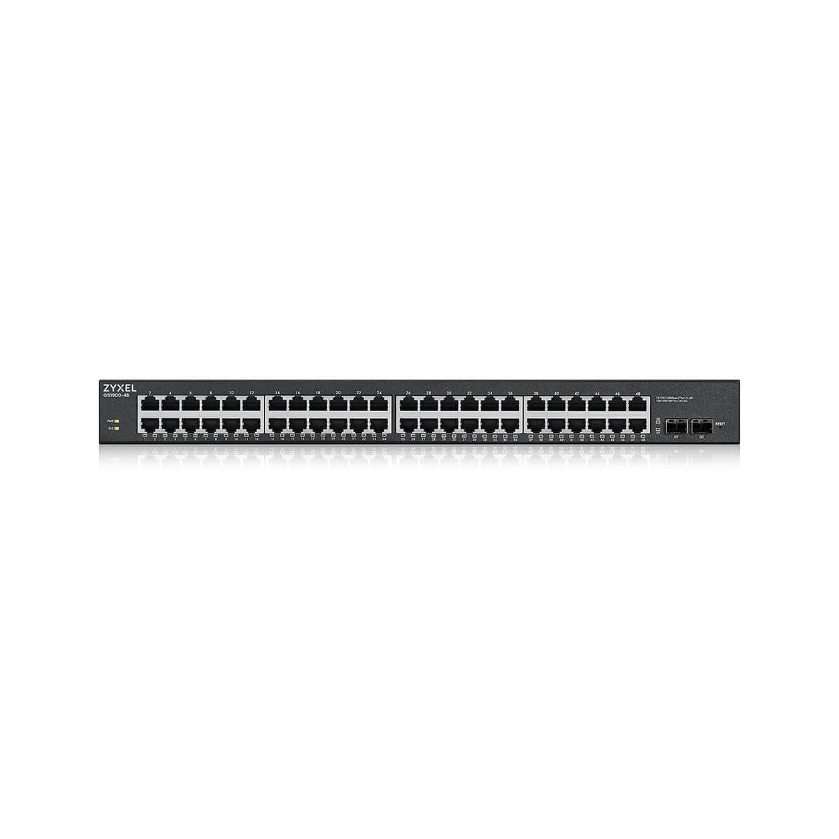 Zyxel GS1900-48HPv2 Gestito L2 Gigabit Ethernet (10/100/1000) Supporto Power over Ethernet (PoE) Nero