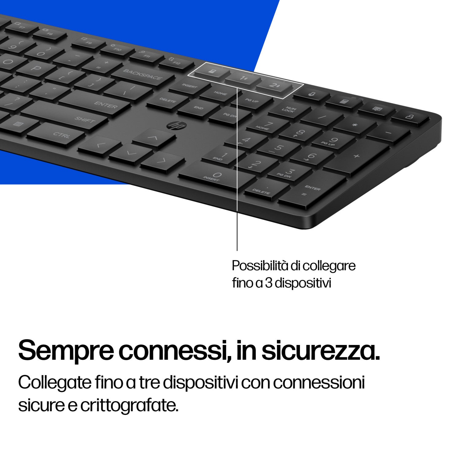 HP Tastiera 490K multi-dispositivo e dual-mode